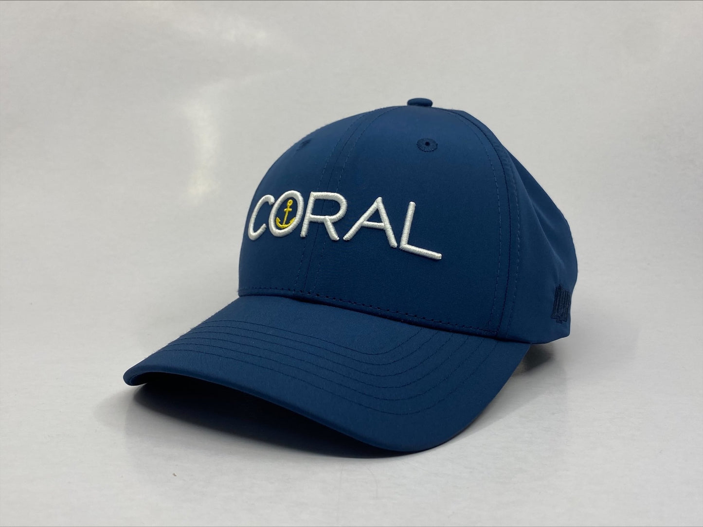 Coral Navy Microfiber Basesall Hat